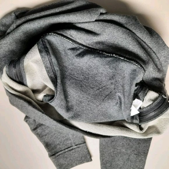 VRST Lux French Terry Hoodie Sweatshirt Mens Small Gray Heather Pullover - Picture 6 of 11